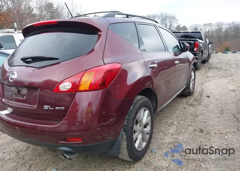 2012 Nissan Murano Sl from USA, damaged, VIN JN8AZ1MW3CW233522